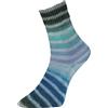 Woolly Hugs Paint Socks di Veronika Hug, 4 fili, 100 g/420 m, 75% lana vergine, 25% poliammide, 2 calze identiche a maglia, (201 blu, turchese
