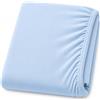 Dudu N Girlie 100% cotone jersey, coprimaterasso per lettino, 50 cm x 100 cm, blu
