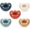 NUK Comfy Orthodontic Ciucci 0-6 mesi, collezione senza tempo, confezione da 5