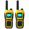 Logicom - Adventure Walkie-Talkie PMR446 IP54 Portata 10 km autonomia 20h schermo LCD USB-C Torcia VOX Vivavoce 16 canali Batteria 1000 mAh Confezione da 2 radio
