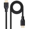 Nano Cable NANOCABLE 10.15.3901 - Cavo HDMI V2.0 4K@60Hz 18Gbps Connettore Tipo A Maschio a Tipo A Maschio CCS, Nero, 1 m
