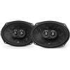 JBL Stage3 Gen2 968MF Coppia Altoparlanti Auto Coassiali a 3 Vie, 6x9 Pollici (152x230 mm), 105W RMS / 630W Picco, Tecnologia Woofer Plus One™, Tweeter PEI, Impedenza 3 Ohm, Senza Griglie