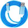 SYSTEM-S Cavo USB 3.1 Luminoso da 1 m Tipo C Maschio a 2.0 A Maschio Adattatore in Blu