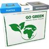 Resinvetro Contenitore Raccolta Differenziata Modulare a 3 Sezioni Bee Green Eco Easy 5 Pezzi