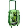 CARTOON Zaino asilo con trolley Minecraft borsa scuola con manico allungabile per bambini