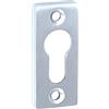 Alpertec - Rosetta di protezione come scorrevole Osette alluminio anodizzato maniglia porta maniglia porta guarnizioni, 65 x 30 mm, altezza 10 mm, colore argento, 40111980 K1