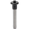 Halder 22340.0228 sfera di bloccaggio Bulloni, Nero, D1 = 6 mm/L1 = 40 mm/acciaio inossidabile 1.4305
