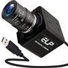 ELP 2 MP Global Shutter USB Camera 90 fps ad alta velocità di fotogrammi 2,8-12 mm 4 volte obiettivo zoom manuale, telecamera industriale per elaborazione di immagini, Lightburn, Jetson Nano, Live