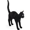 Seletti - Lampada senza fili ricaricabile Jobby the cat - Nero - Resina - Designer Studio Job