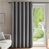 Deconovo Tenda Oscurante da Interno, Termica Isolante, Anti-Rumore, con Anelli, Ideale per Camera da Letto e Soggiorno, 200x245 CM, Grigio Chiaro 1 Pezzo