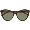 Saint Laurent Occhiali da Sole SL 456 010 Marrone/Verde Donna 57/15/145