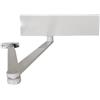 ALIRANTA GEZE TS 2000 V BC Chiudiporta Bianco con Asta per Porte a Battente Singolo fino a 1250 mm di Larghezza Anta con Telaio e Piastra di Montaggio / Set 3 in 1