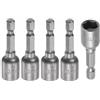 Fixinus Set di 5 chiavi a bussola magnetiche da 10 mm, inserti esagonali per trapani, cacciaviti a dadi e adattatore a bussola, lunghezza 48 mm