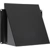 Vent Systems 150 x 150 mm - Copertura per prese d'aria per pareti esterne, in acciaio zincato nero, copertura per esterni - Copertura per mattoni d'aria per pareti esterne - Cappa esterna per bagno
