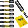 SabreCut 8 x SabreCut SCRK32TXTP 32 mm TP Inviolable T10 T15 T20 T25 T27 T30 T40 Jeu d'embouts de tournevis à impact de sécurité magnétiques et de support