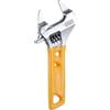 QUARKZMAN Chiave Regolabile Apertura Mascella 4 0.9 Argento/Giallo | Acciaio 40Cr, Per Bagno E Impianti Idraulici, Trattato Termicamente, Con Manico In Gomma, Per Idraulici