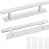 Amexo Maniglie Autoadesive per Mobili, 150 mm Maniglia Porta Scorrevole Autoadesive Mobili Maniglia Maniglia per Porte e Finestre, Camera da Letto, Porta Scorrevole etc (Bianco)