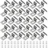 YPLonon U-Fascette Stringitubo Acciaio Inox 30 Pezzi Morsetto per Tubi Tondi 10MM Collarino per Fissaggio Tubi Acqua Fermacavi Ferma Cavi Foro Singolo per Tubi del Gas Tubi Dell'acqua e Cavi