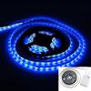 Mixtooltoys Striscia di luci a batteria, 1 m, 30 LED 5050 SMD, flessibile, autoadesiva, per retroilluminazione TV, per cucina, camera da letto, armadio, bar, decorazione (blu)