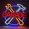 Wanxing Garage Neon Schild, Strumenti di manutenzione LED con USB, Chiave a brugola Neon Sign Dimmabile, Pannelli luminosi a parete per la decorazione della officina, Riparazione auto, Installazione