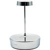 Zafferano, Swap Mini con Finitura Cromo Lucido, Lampada da Tavolo Ricaricabile e Senza Fili con Controllo Touch, Utilizzabile come Lampada da Interni, Dimmer, 2700 K, Altezza 14,8 cm