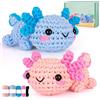 LYKTRIX Kit Uncinetto Principianti,Kit Amigurumi,Uncinetto Set Completo per Animali (con istruzioni) per adulti e bambini che Stanno Imparando l'uncinetto-Salamandra Mexicana