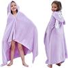 Fayscingo Asciugamano da Bagno con Cappuccio per Bambini Morbido Caldo Coperta Accappatoio Vello di Corallo Asciugamano Doccia da Bagno per Ragazzi e Ragazze