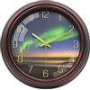 VIKMARI Orologio da Parete, 30cm Vintage Aurora Boreale Orologi, Silenzioso Senza Ticchettio per Cucina Soggiorno Bagno Camera da letto Studio Ufficio