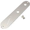 Musiclily Pro 32mm Piastra Controlli Telecaster in Acciaio con Foro Stretto Potenziometro e Slot Selettore Angolare per Chitarra Elettrica tipo Tele, Nickel