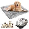 GOEDCH Cuscino per gatti 2 in 1: 61 cm x 51 cm, morbido letto per gatti con cuscino rimovibile e lavabile per cani di piccola taglia, colore nero