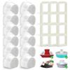 MUMUQ Filtri per fontana per gatti PetSafe Drinkwell, 12 filtri di ricambio per fontana per gatti e 12 filtri in schiuma, filtro a carbone di ricambio per Avalon Pagoda Gallon Sedona Seascape Seaside