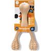 BetterBone - Giocattolo per cani da masticare - Large Hard Beef - Osso da masticare per cani senza nylon e OGM a base di cellulosa - Giocattolo da masticare extra duro con sapore di manzo - Legno da