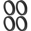 TUCKBOLD Anelli Centrici Mozzo 4 Pezzi OD 69.1mm ID 57.1mm Policarbonato | Interno 57.1mm, Esterno 69.1mm, Spessore 10mm, Elimina Vibrazioni, Progettato Per Adattamento Preciso, Installazione Diretta.