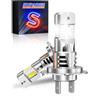 SUPAREE H7 Led Auto Lampadine LED H7 Canbus Illuminazione a 3 Lati 36000LM | H7 LED Canbus Luci LED H7 con Ventola 36000LM 6500K 12V 1:1 Plug and Play (2 Pezzi)