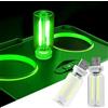 joonnair 2 Retro lampade per auto, luce verde, Luce interna dell'auto USB plug-in, pressione prolungata per la regolazione continua della luminosità, per lampada interna auto USB da collegare