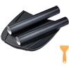 BangShou 2 Rolls 3D Pellicola Vinilica Adesiva in Fibra di Carbonio per l'Auto per Vernice Universale per Auto Fai-da-Te per Interni/Esterni (Nero 3D 152 * 30CM * 2 Rolls)