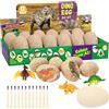 Byffoer Dino - Set di Scavi per Bambini, Uova di Dinosauro, Calendario dell'Avvento, Giocattolo e Figure per Bambini dai 6 ai 10 Anni