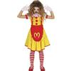 FIESTAS GUIRCA | Costume Miss McKiller Bambina - Vestito e Colletto per Ragazze - Costumi di Halloween, Carnevale e Feste del Terrore - Ideale per Bambine - Giallo e Rosso