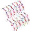 Tacobear 12 Pezzi Braccialetti Amicizia Bambini Unicorno Braccialetti Regolabile Intrecciati Bracciale Fatto A Mano per Unicorno Regalini Fine Festa Compleanno Bambina