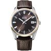 Orient Contemporary Stretto Date - Orologio Uomo Automatico E A Carica Manuale Meccanico Casual Cinturino In Pelle Marrone Cassa In Acciaio Inox Quadrante Analogico Marrone - RA-AC0R03Y