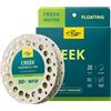 SF Coda di topo Floating Creek 80FT WF0F 1F 2F 3F 4F 5F 6F Verde chiaro/Menta con doppio anello saldato e bobina.