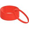 PATIKIL Silicone Bracciali, 6pz Colorati Gomma Bracciali bianco Elastici Sport Fasce per Adulti Adolescenti Sport Squadra Giochi, Rosso