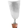 Velity Cappuccio Protezione Piante,Telo per Piante Inverno Antigelo,Tessuto Non Tessuto per Piant,Sacchetti di Protezione Piante Invernale con Coulisse 120x 180cm