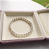 COMOTO Bracciale di perle giapponesi Akoya multicolore tondo 6-6,5 mm chiusura magne...