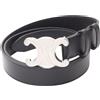 CELINE Cintura CELINE Triomphe Large 30mm 45BIE3AJG38SI90 pelle nera NUOVA unisex 90cm