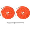 M METERXITY 2 PCS Cordino per Pantaloni della Tuta Arancione Lacci Cordini