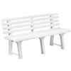 Saturnia Ipae 9693810 Panchina, Resina, 145 x 49 x 74, Bianco
