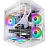 Mars Gaming MC-3TLITEW, Mini Tower, PC, Bianco, Micro ATX, Mini-ITX, Gioco, Altro