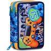SEVEN Astuccio 3 Zip SJ Gang Joyful Pins Boy 45 Pezzi