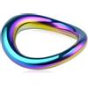 Roluck Anelli per Pene in Inossidabile Cock Ring in Metallo Curvo Pesi per Dilatare Lo Scroto Anello per Pene da Uomo Anello per Eiaculazione Ritardata Sex Toy SM (M: 4,4 x 4,9 cm)